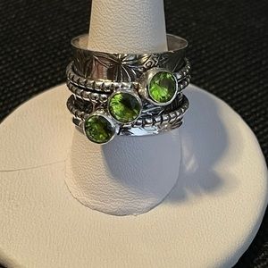 Peridot Spinner Ring